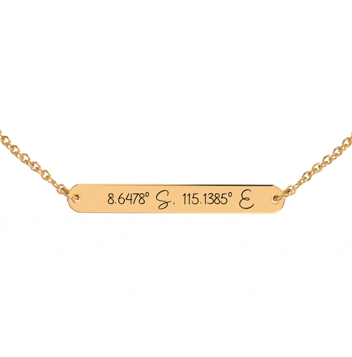 Coordinate Engraved Anklet/Bracelet