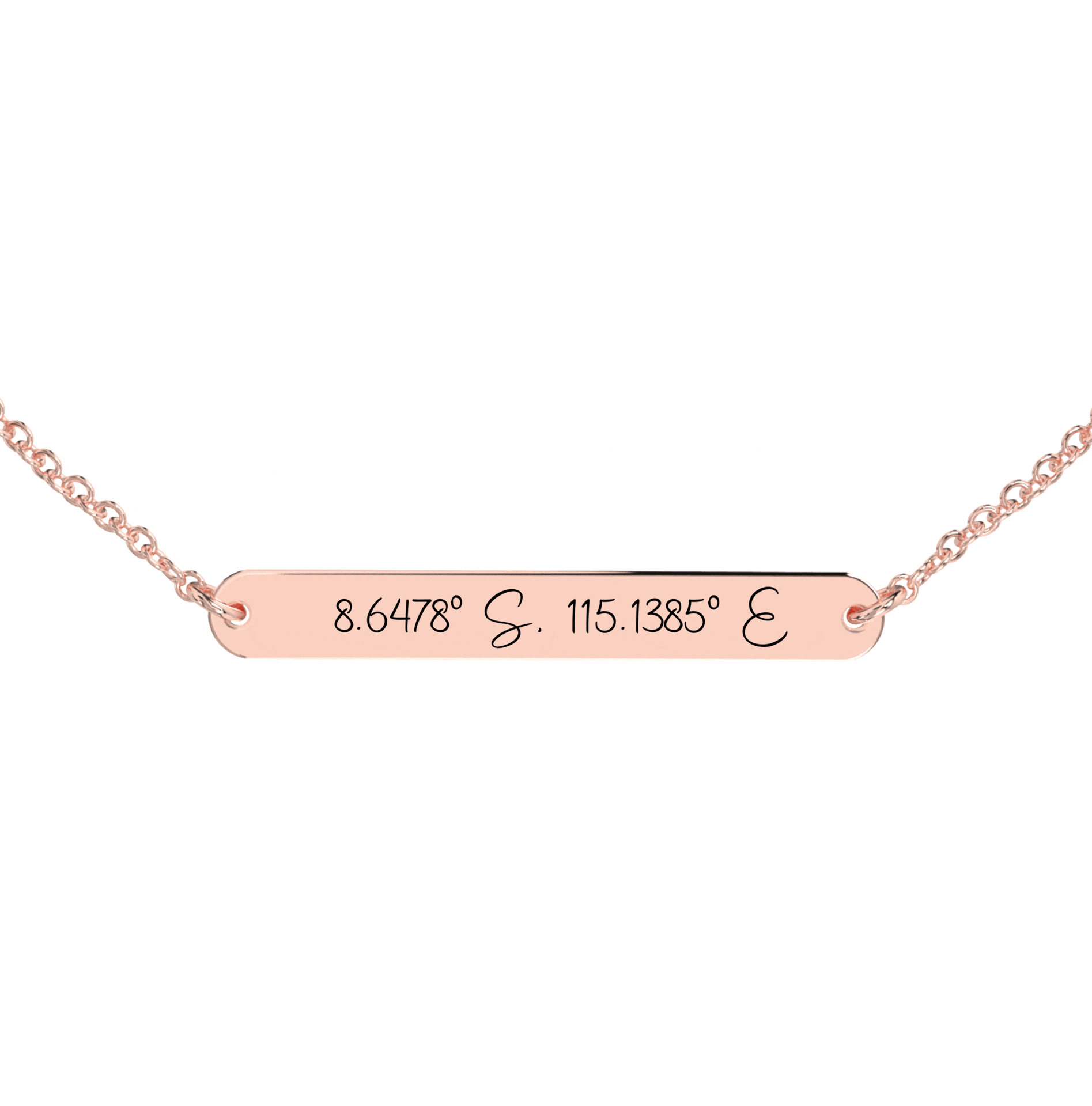 Coordinate Engraved Anklet/Bracelet