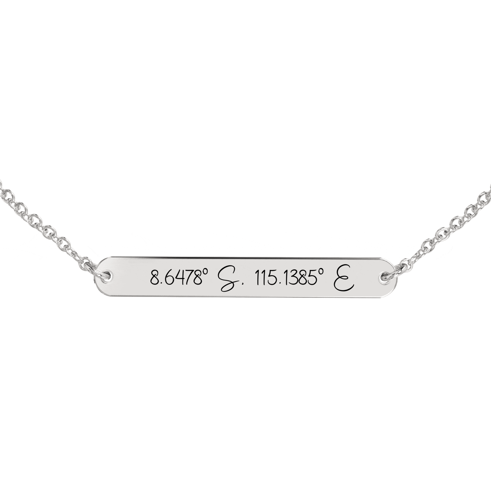 Coordinate Engraved Anklet/Bracelet