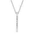 Collier Barre Gravé Coordonnées