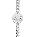 Bracelet Épais Gravé Double Cartes