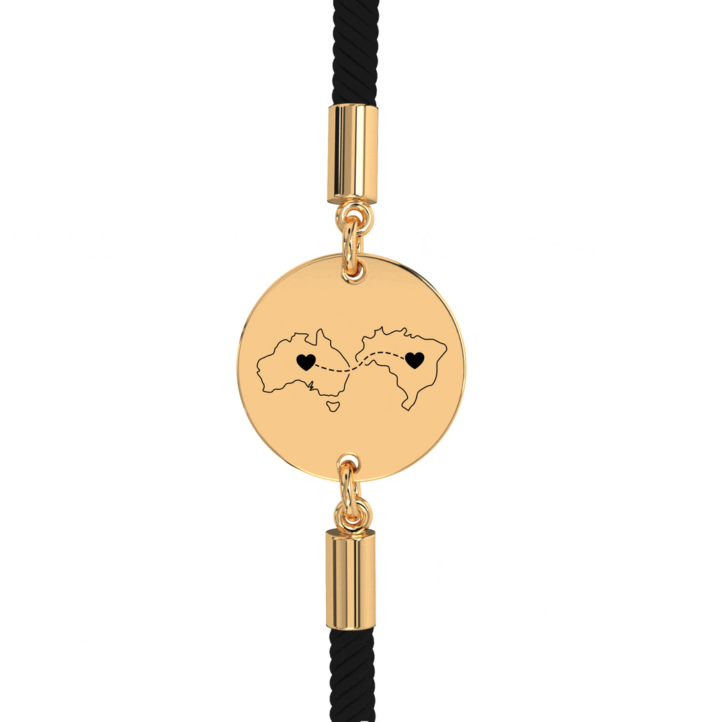 Bracelet Gravé Double Cartes