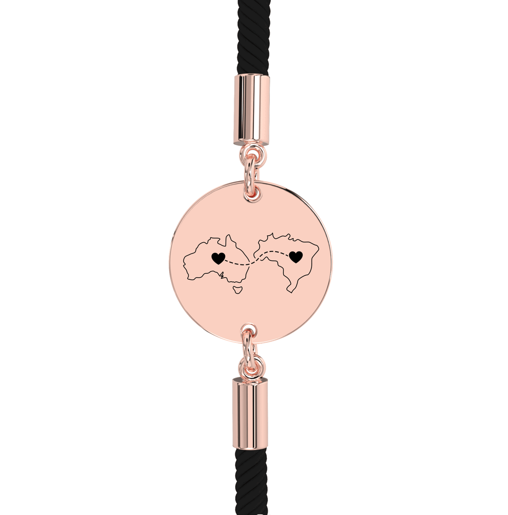Bracelet Gravé Double Cartes