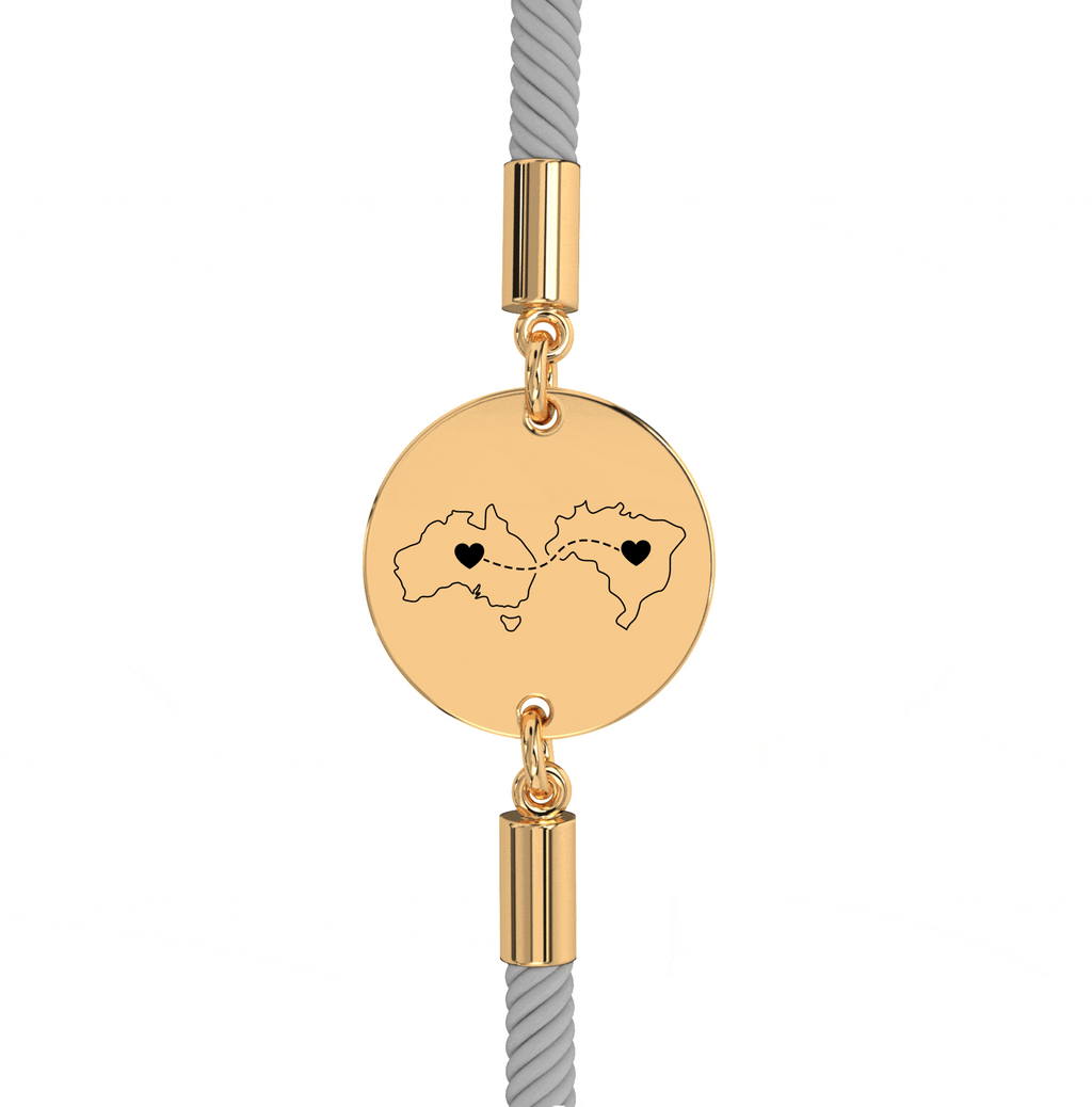 Bracelet Gravé Double Cartes