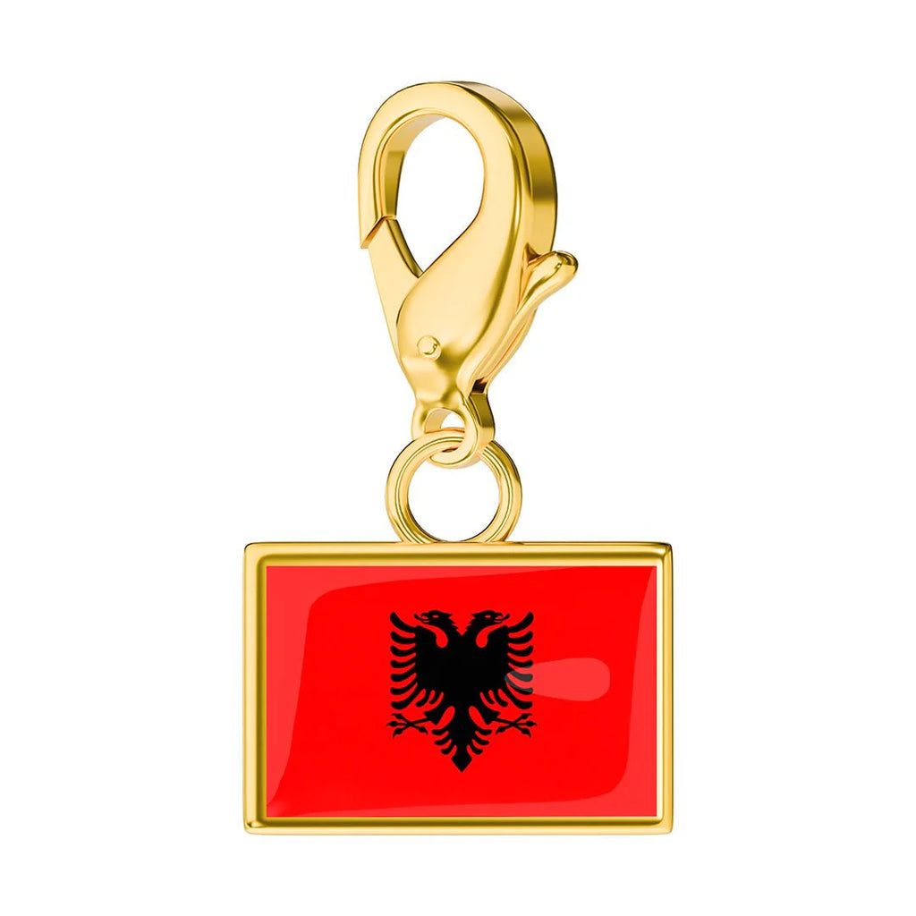 Flag & Map Charms Set