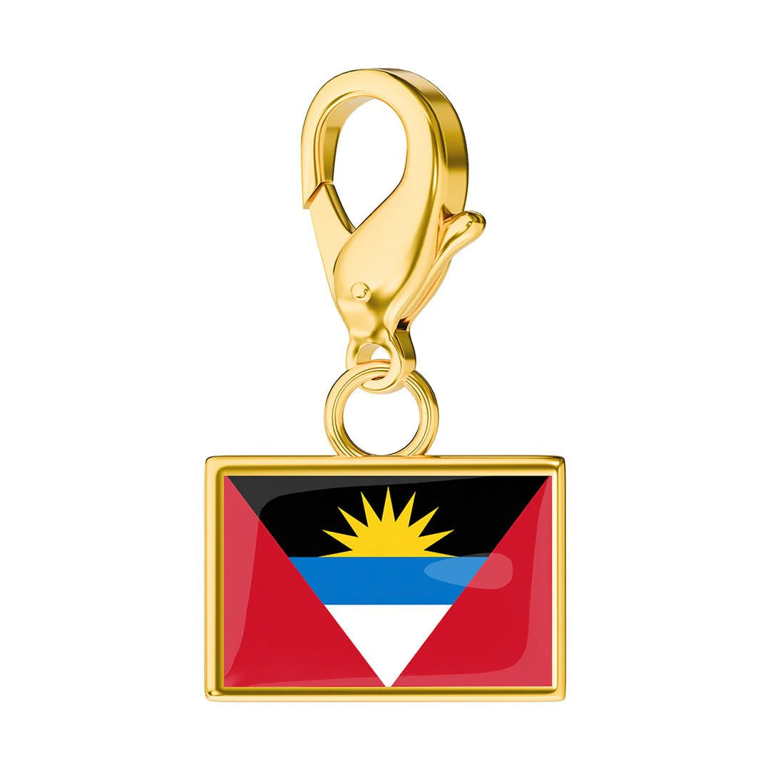 Flag & Map Charms Set